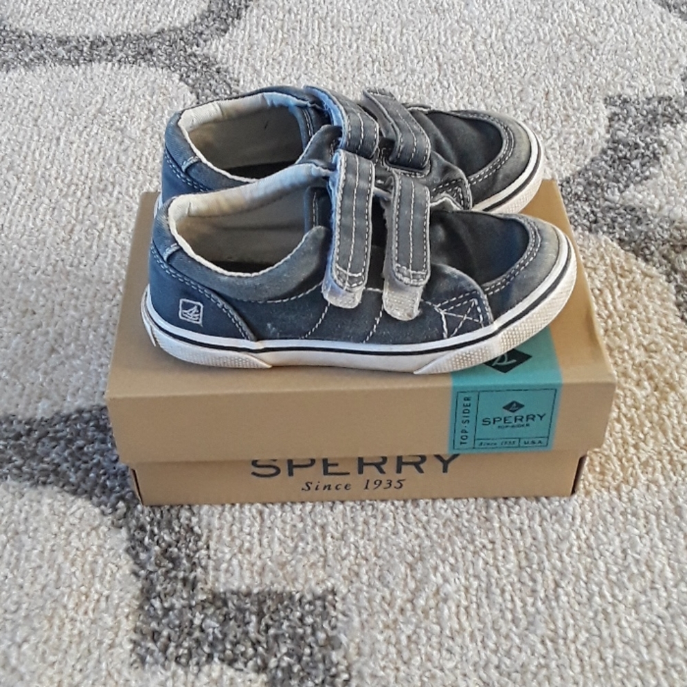 Sperry 8.5W blue canvas shoe